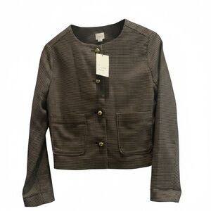 A New Day | Women’s Tweed Military Style Button Up Jacket | XS | NWT